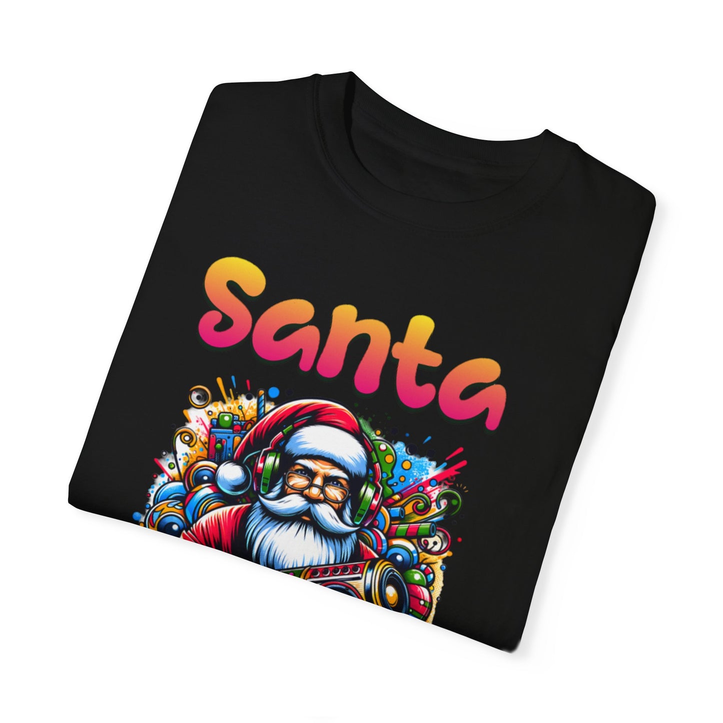 Santa Salsero Christmas Unisex Garment-Dyed T-shirt