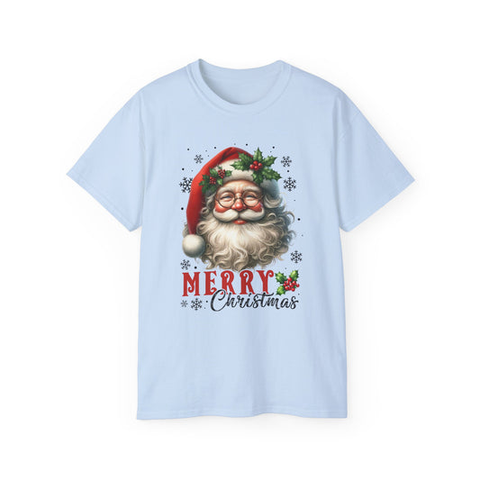 Merry Christmas Santa Ultra Cotton Tee Celebrate Comfort in Style