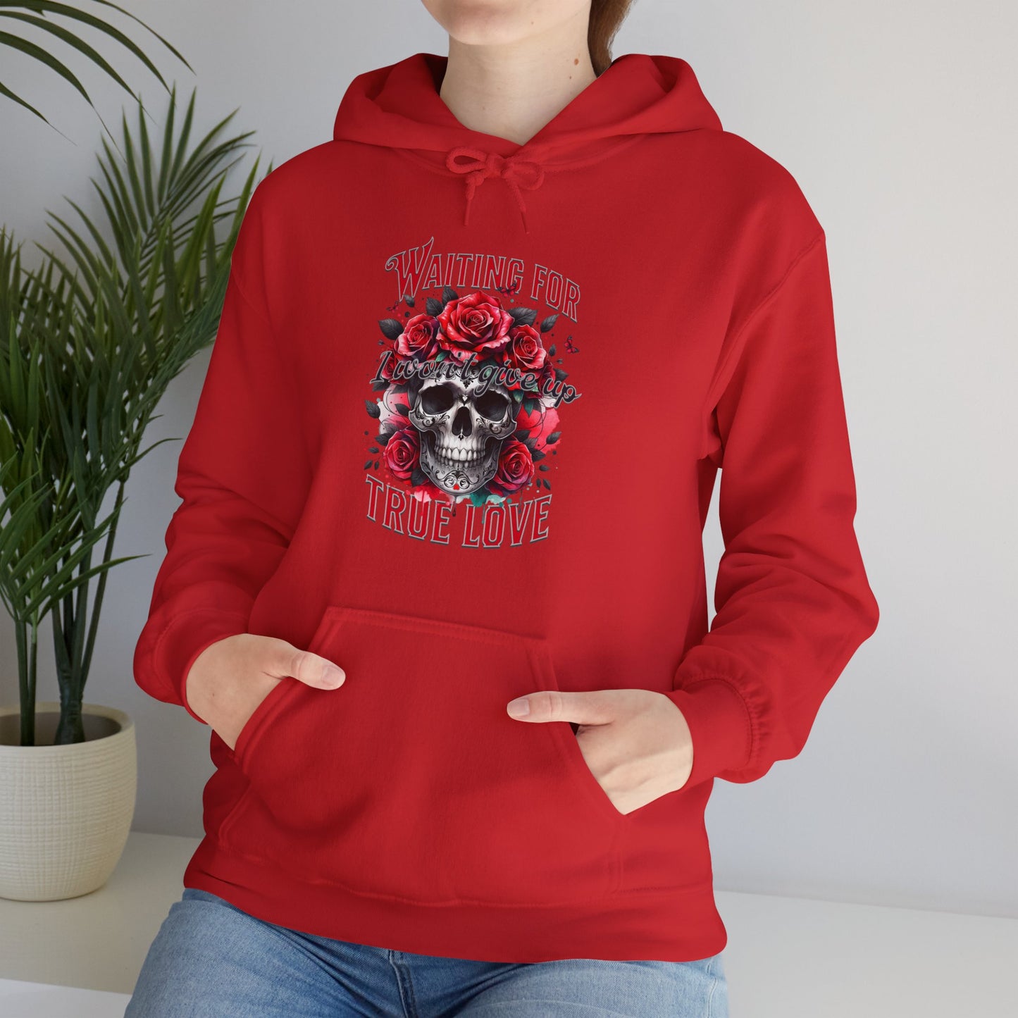 Hooded Sweatshirt Valentine's Day Waiting for True Love