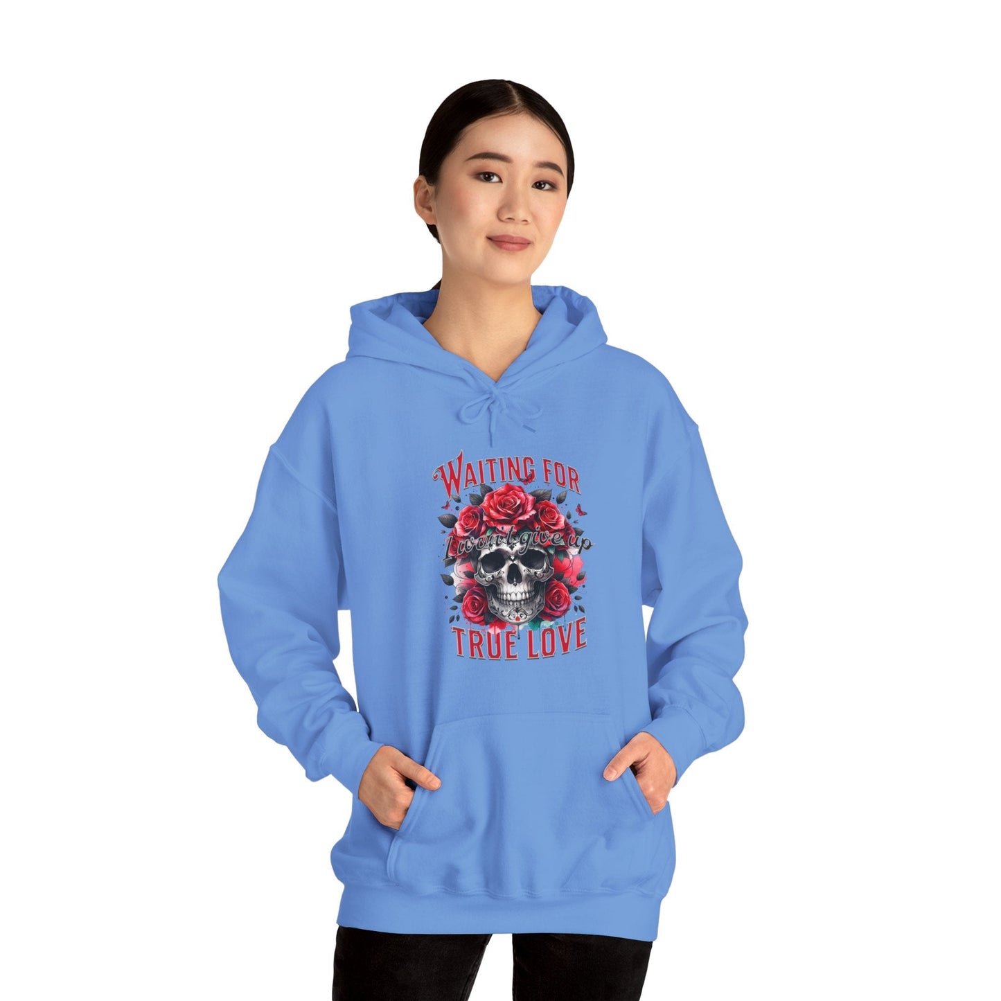 Hooded Sweatshirt Valentine's Day Waiting for True Love