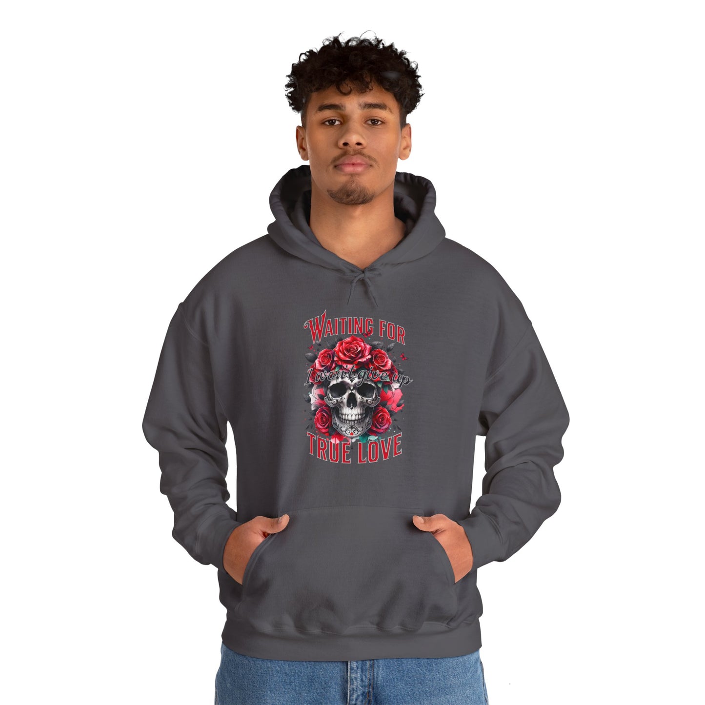 Hooded Sweatshirt Valentine's Day Waiting for True Love