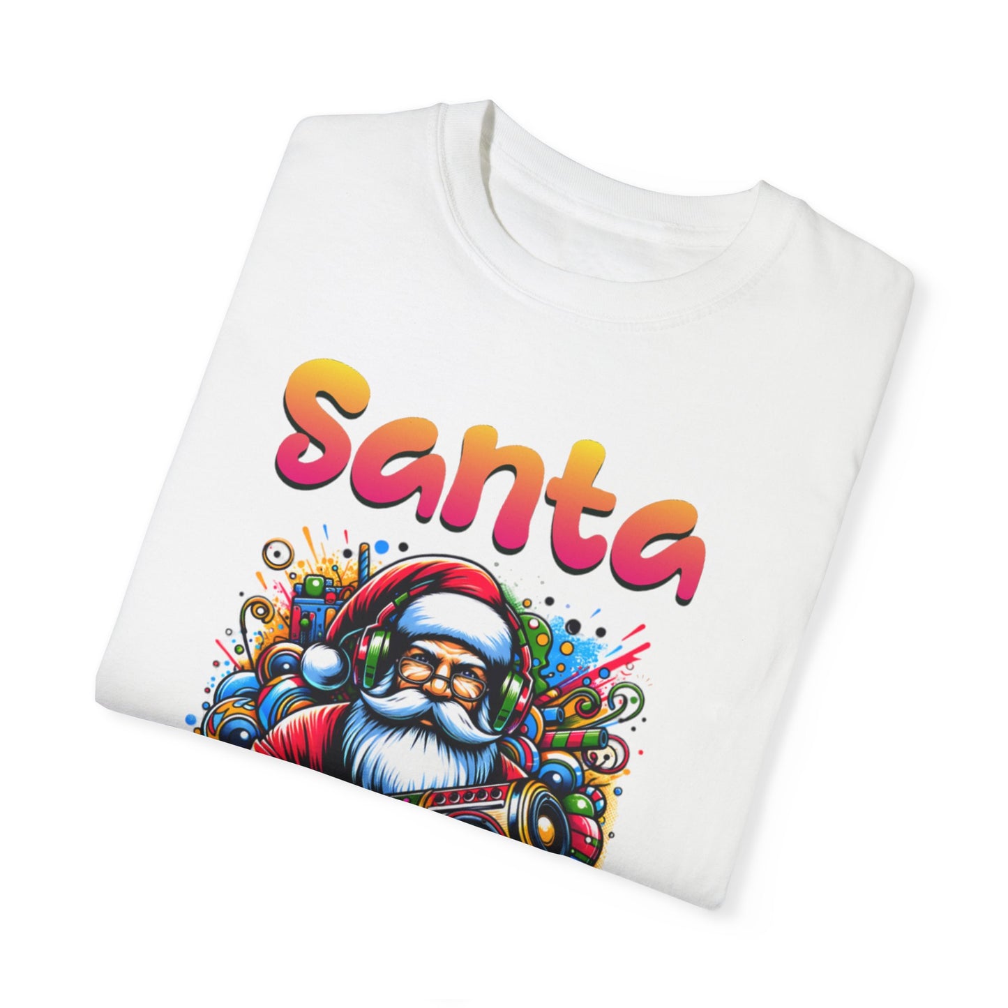 Santa Salsero Christmas Unisex Garment-Dyed T-shirt