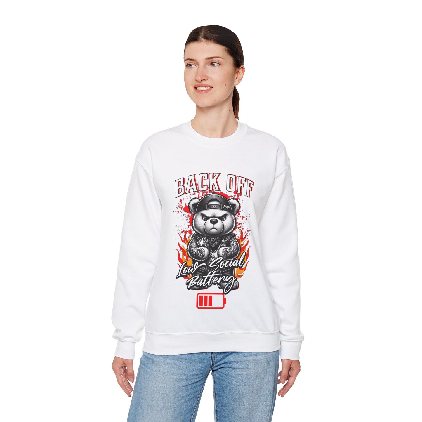 Funny Mad Teddy Bear Sweatshirt