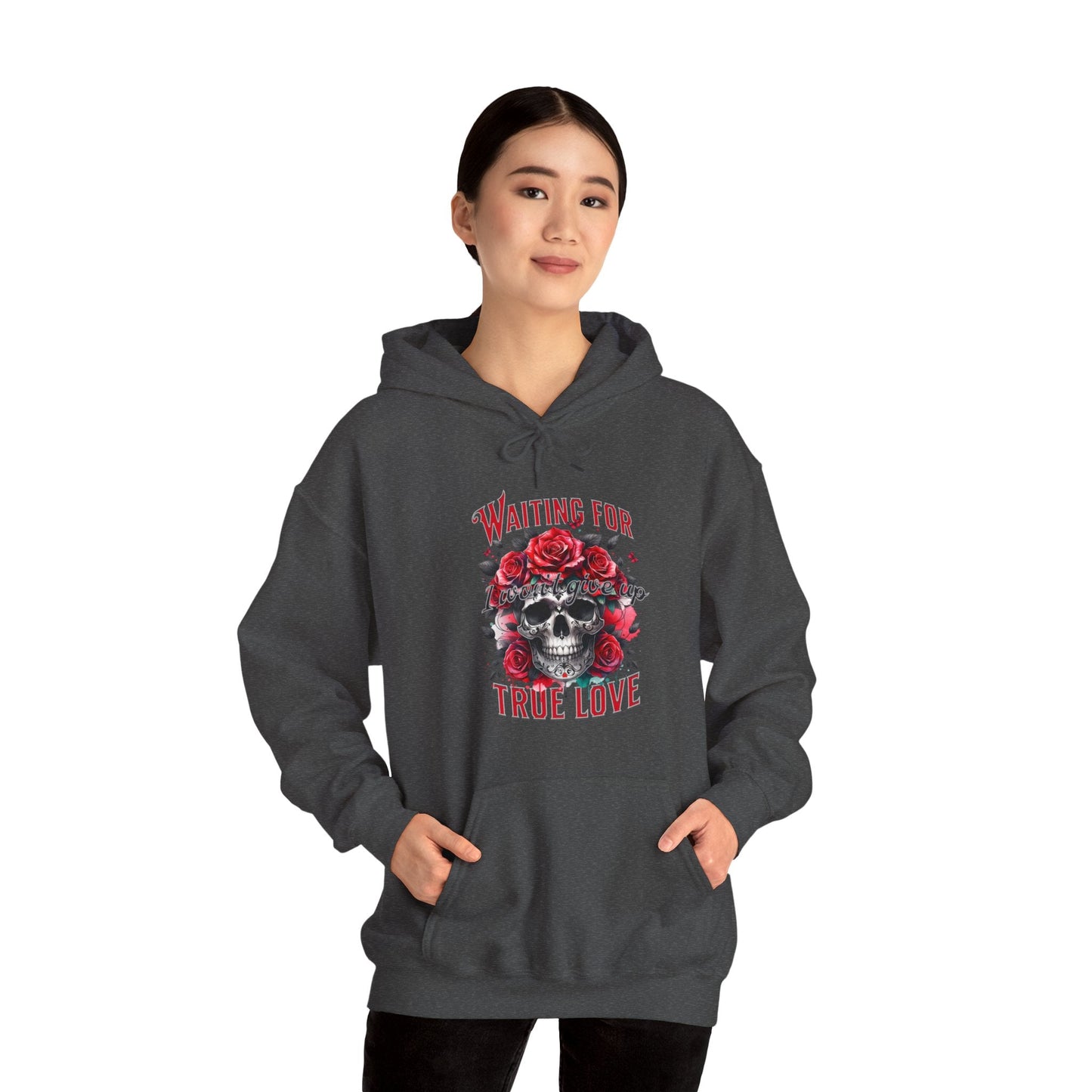 Hooded Sweatshirt Valentine's Day Waiting for True Love