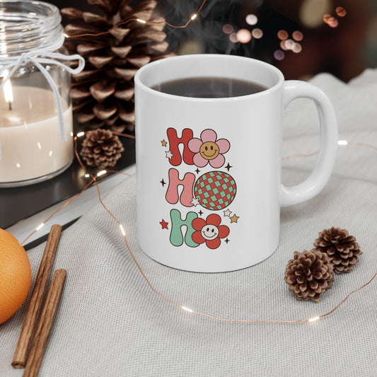 Ho Ho Ho Holiday Cheer Ceramic Mug (11oz) Sip the Season in Style