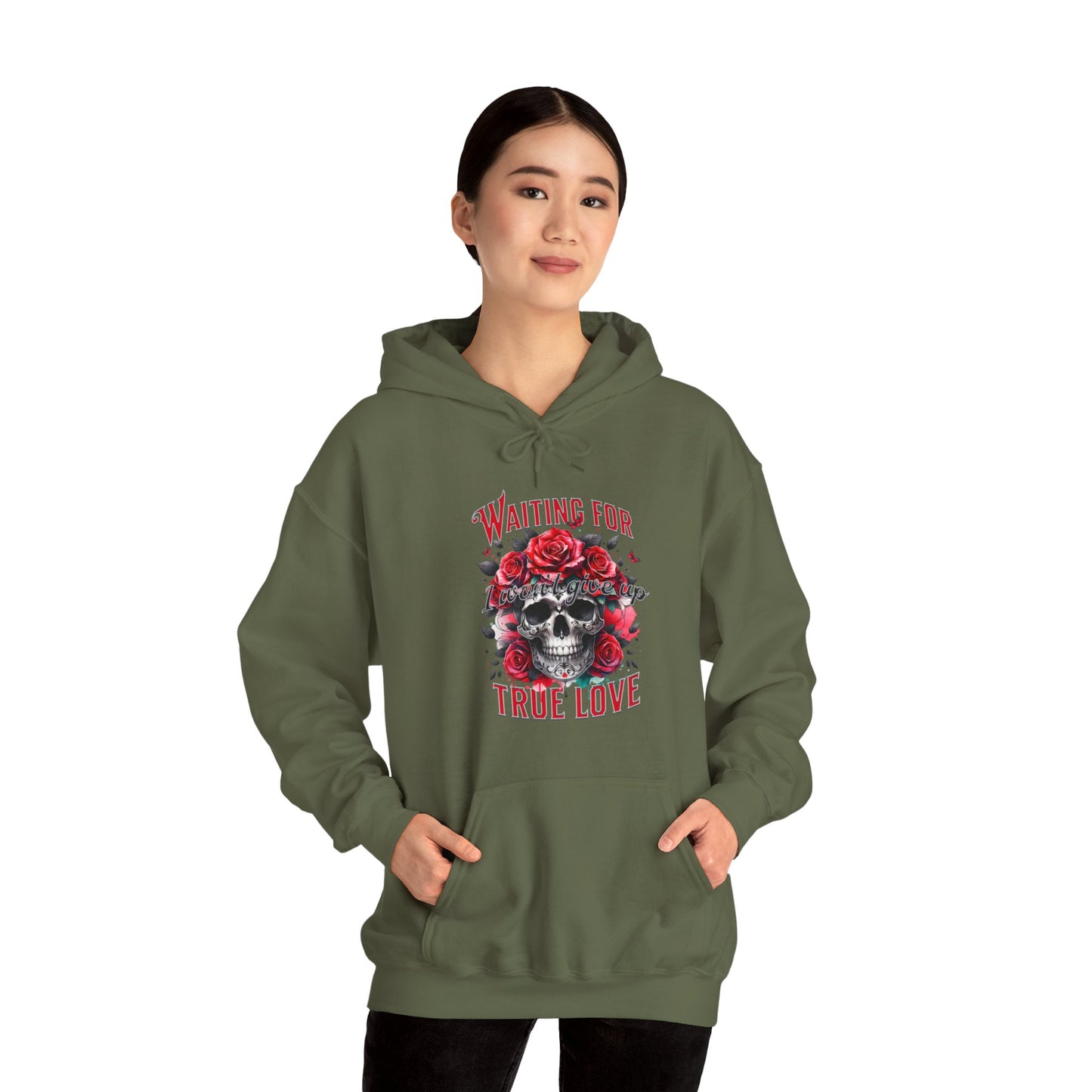 Hooded Sweatshirt Valentine's Day Waiting for True Love