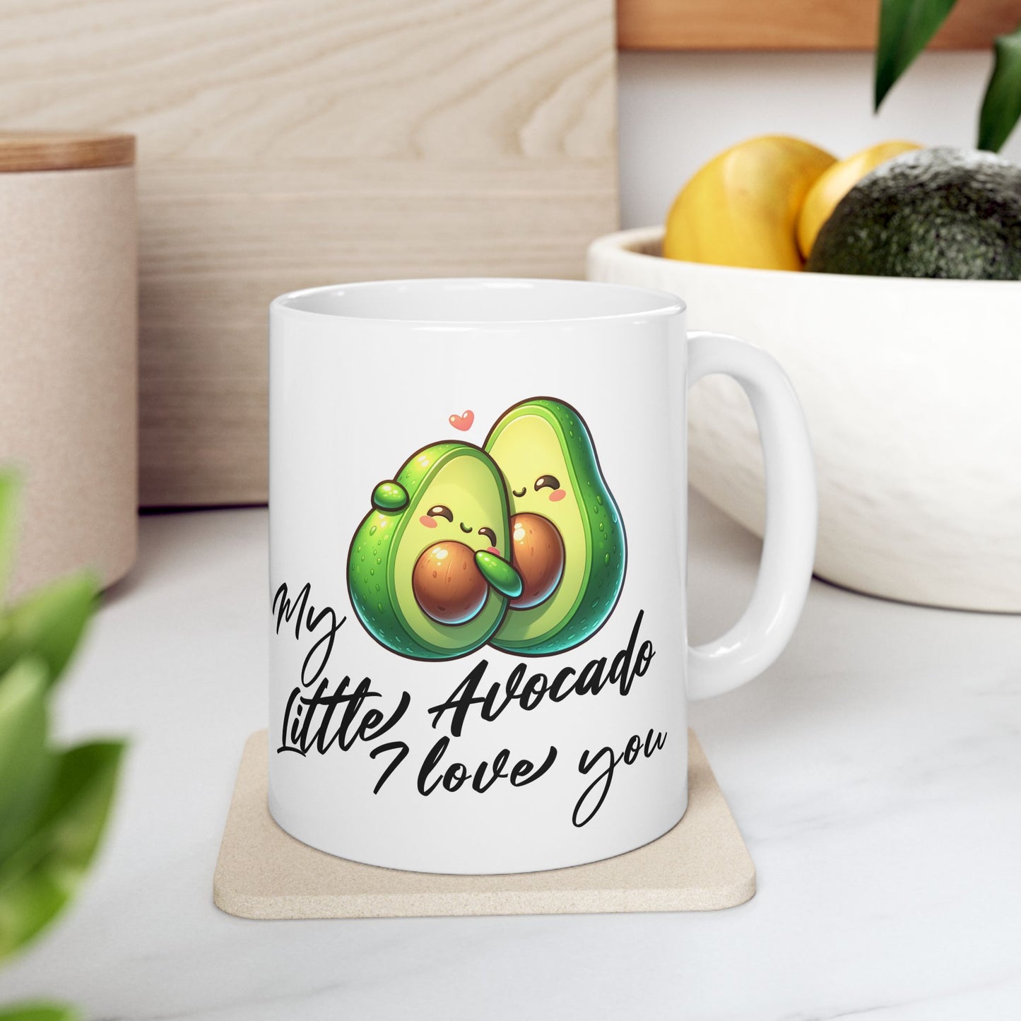 My little Avocado Valentines day Mug