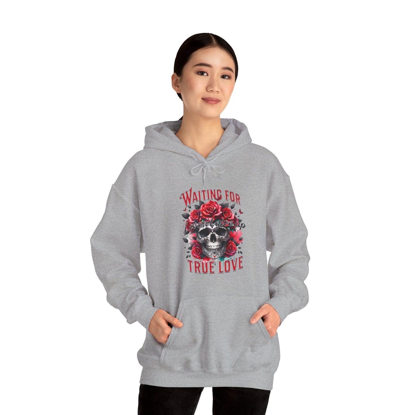 Hooded Sweatshirt Valentine's Day Waiting for True Love