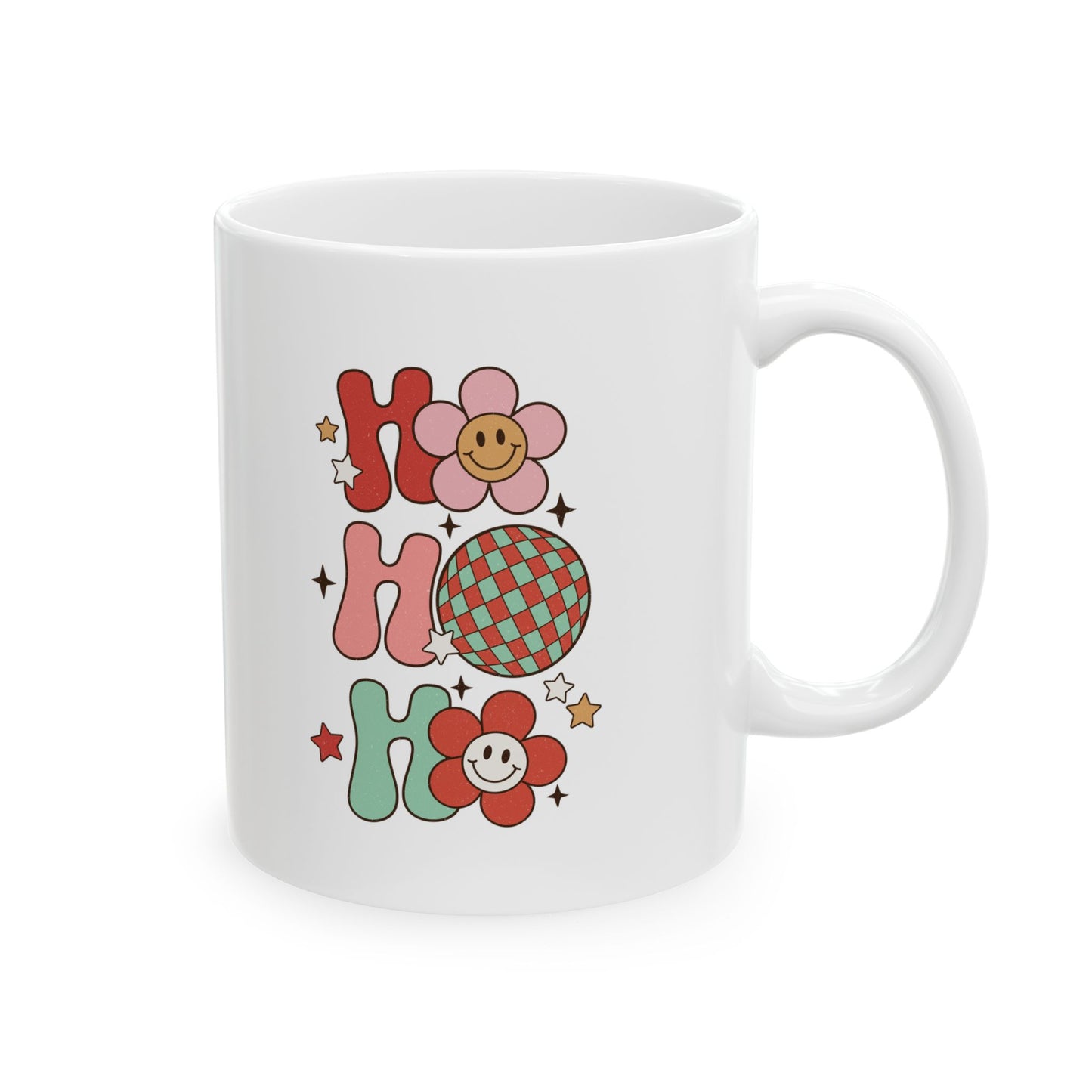 Ho Ho Ho Holiday Cheer Ceramic Mug (11oz) Sip the Season in Style