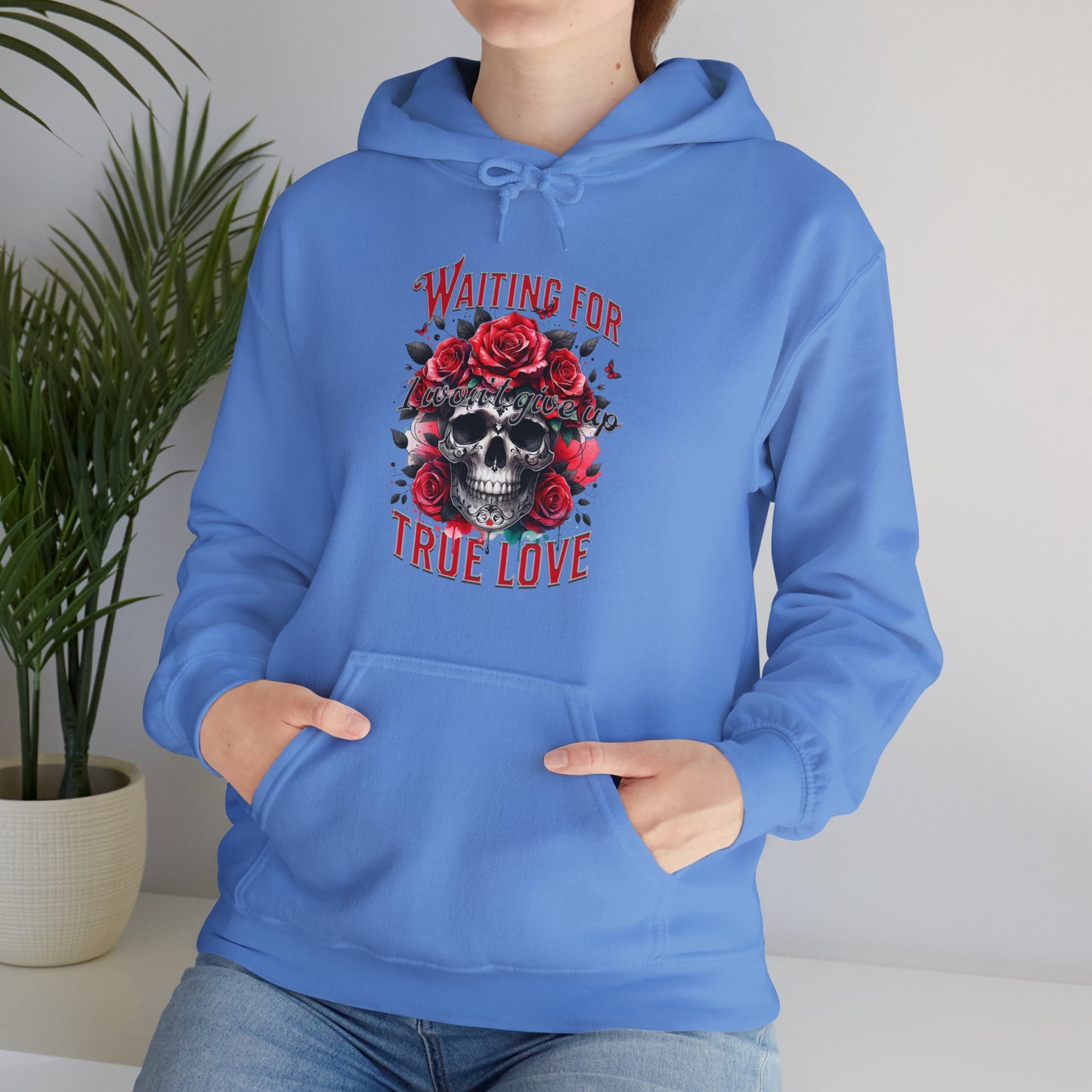 Hooded Sweatshirt Valentine's Day Waiting for True Love